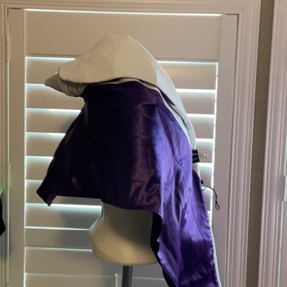 Elegant Purple and Silver Women's Shawl - Picture 2 of 4